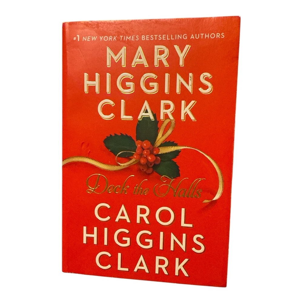 Red 'Deck the Halls' Book by Mary Higgins Clark